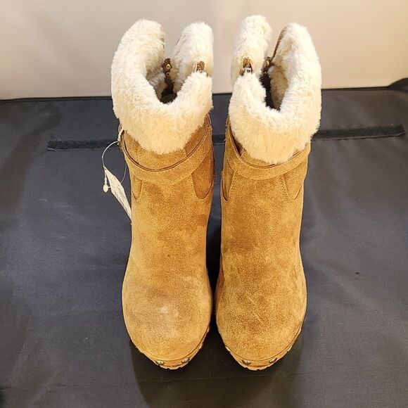 BRAND NEW GUESS DAMINA BLOCK HEEL PLATFORM BOOTS - Picture 2 of 16